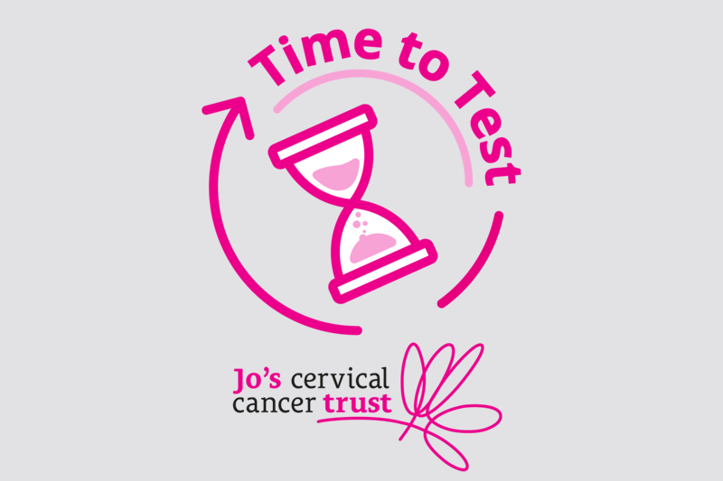 Time to Test for cervical cancer logo