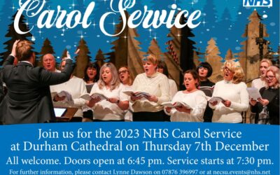 NHS Colleagues invited to Multi-faith Carol Service at Durham Cathedral on 7 December 2023