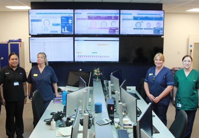 Control room at North Tees Hospital