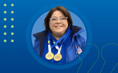 Linda brings home two gold medals from Winter Games