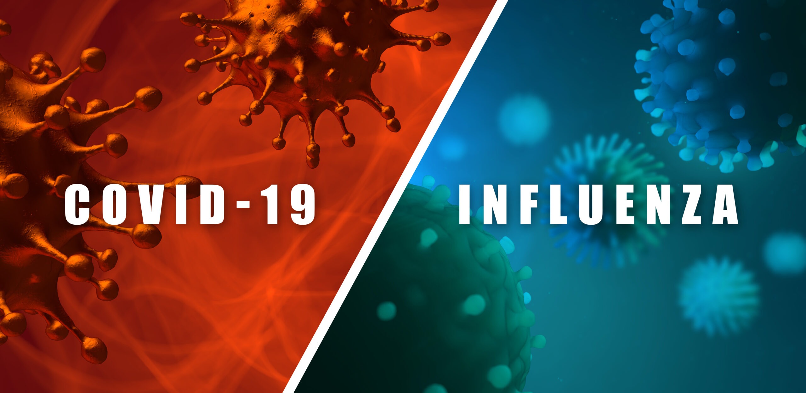 shutterstock_2237569391 Covid and flu virus images