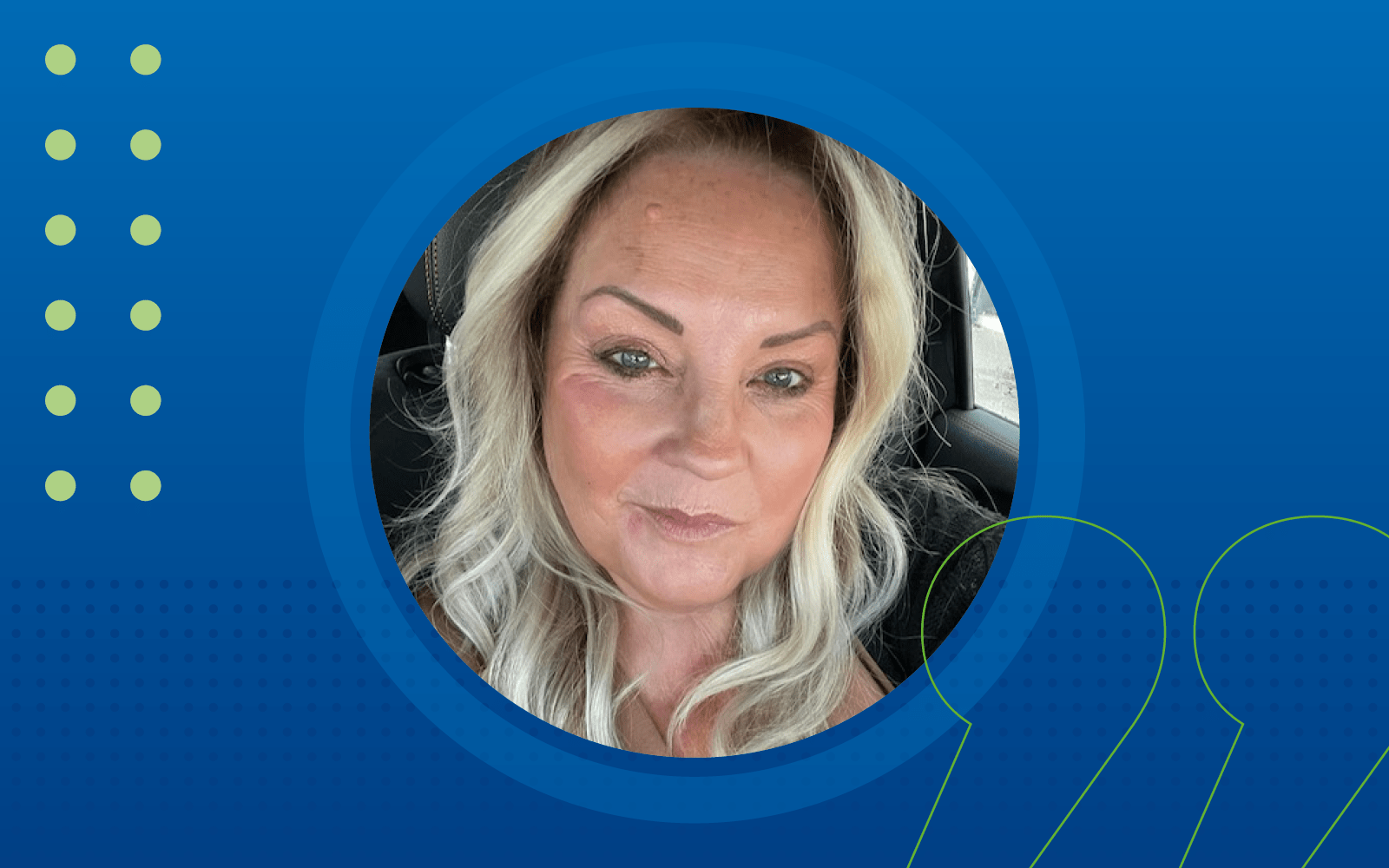 Head and should shot of Debra Pease