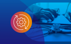 Image of NHS App on tablet screen